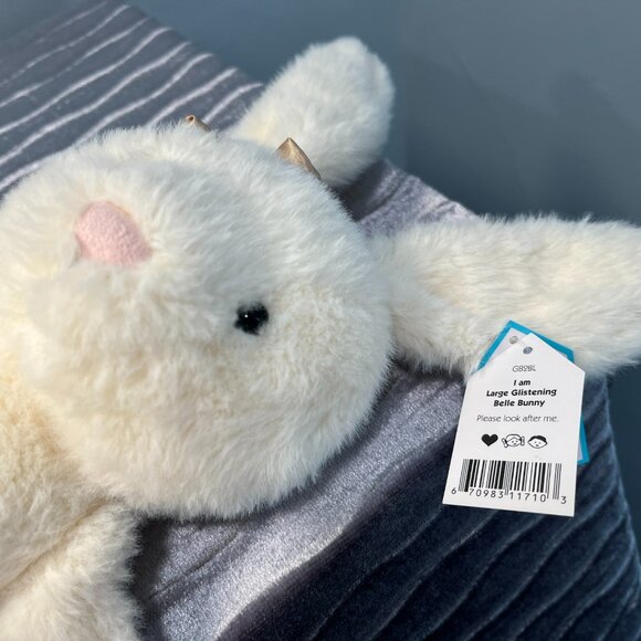 RARE Jellycat Large Glistening Belle Bunny BNWT - Picture 6 of 6